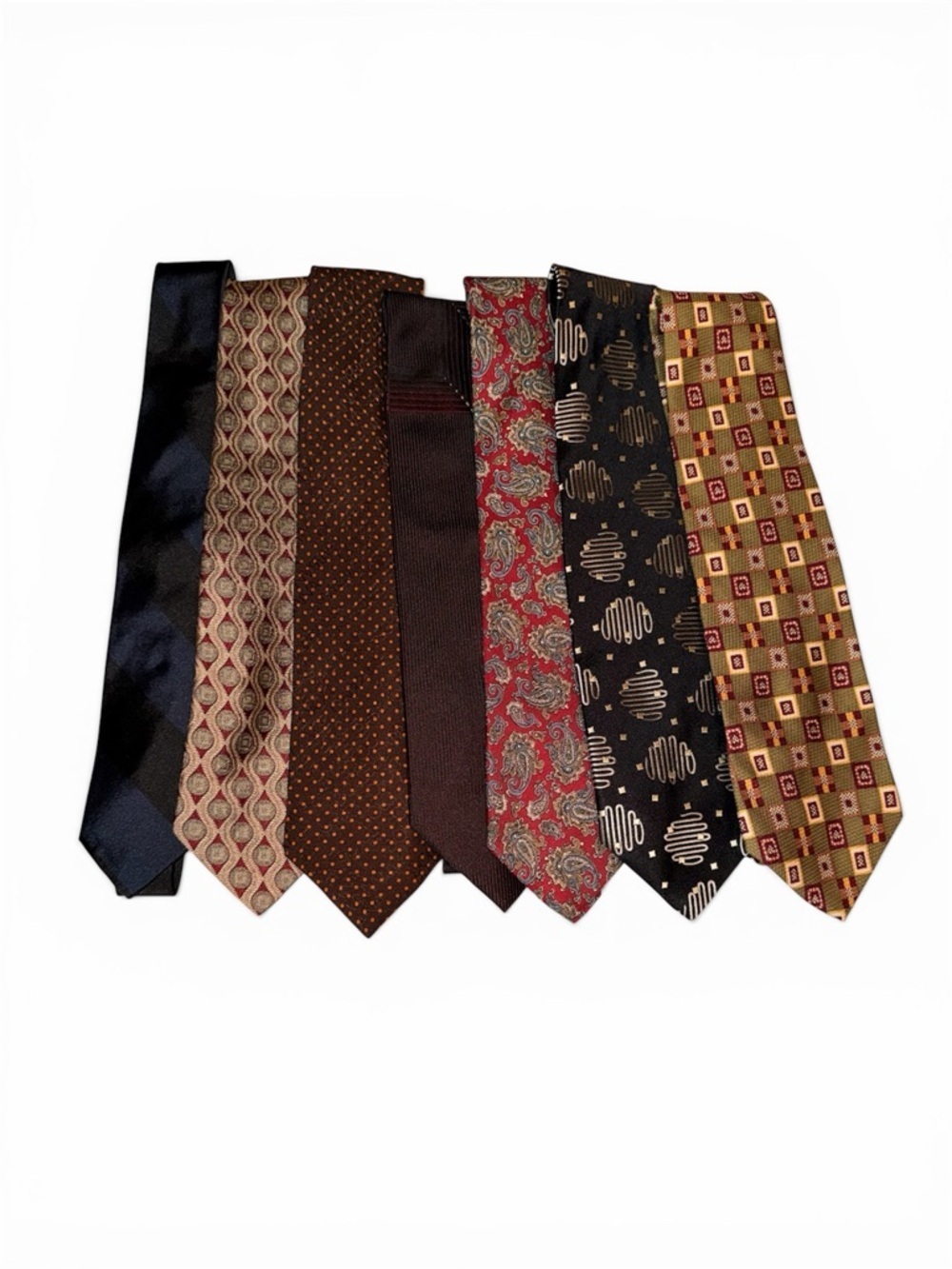 Designer tie lot 7 pcs Dolce & Gabbana Robert Talbott silk Neckties bundle - Picture 1 of 2